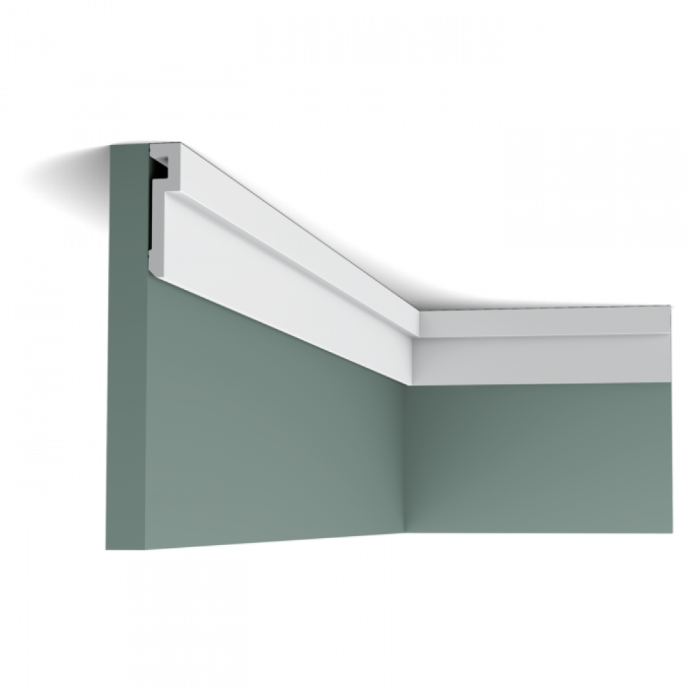 PX198 Карниз-молдинг для подсветки Orac Decor из дюрополимера - Плинтус потолочный